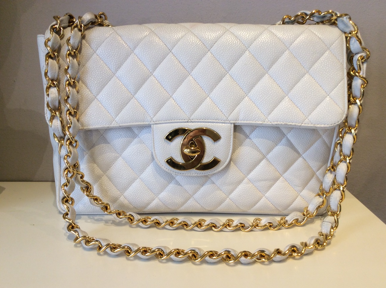 Borse Chanel in Plastica Bianco - 27953995